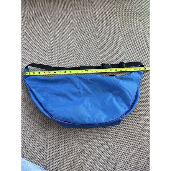 Vintage LL Bean Fanny Pack Waist Hip Belt Sling Bag 90s 1990s Purple Blue Black - Picture 10 of 12